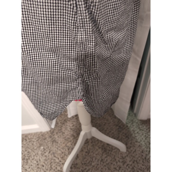 Victoria's Secret Black & White Gingham Long Sleeve Cotton/Silk Shirt‎ Large - Picture 8 of 12